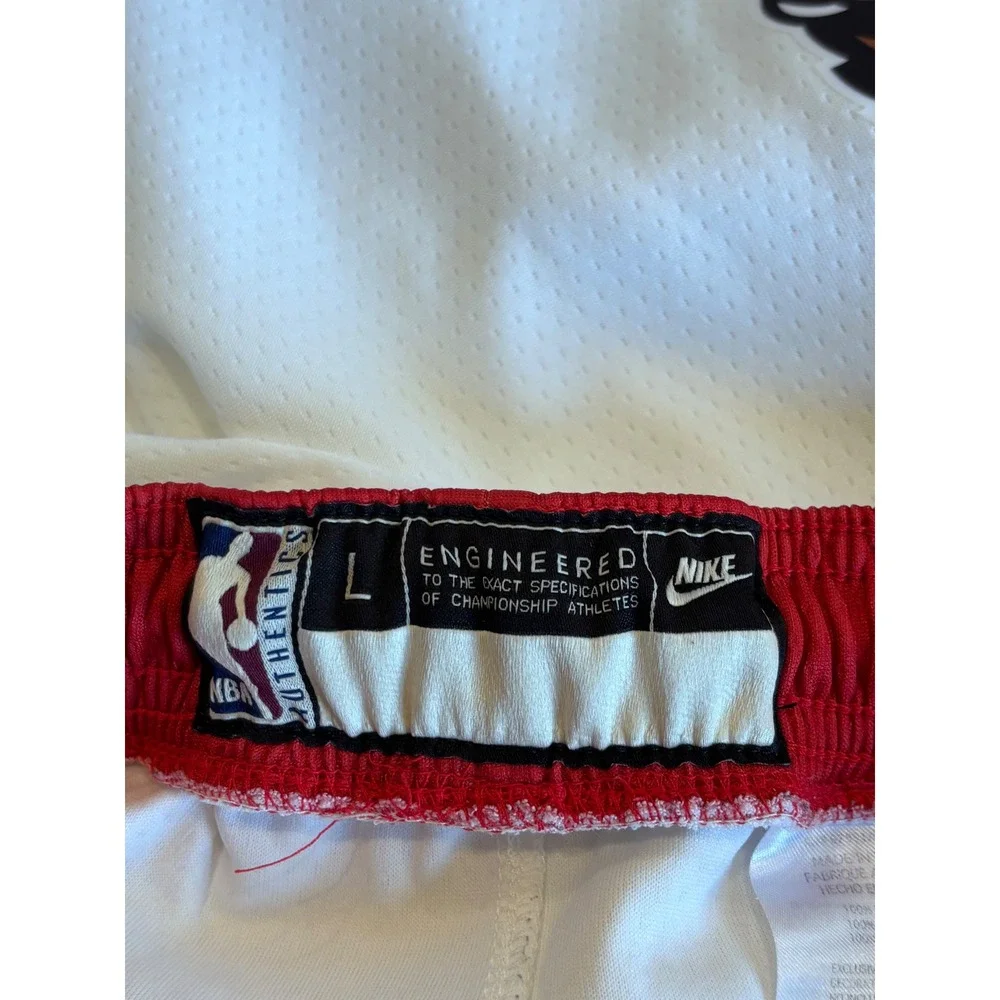 Nike Vancouver Grizzlies NBA Hardwood Classics White Mesh Shorts Mens L 14/16